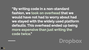 Addressing risks. Dropbox, quote 1